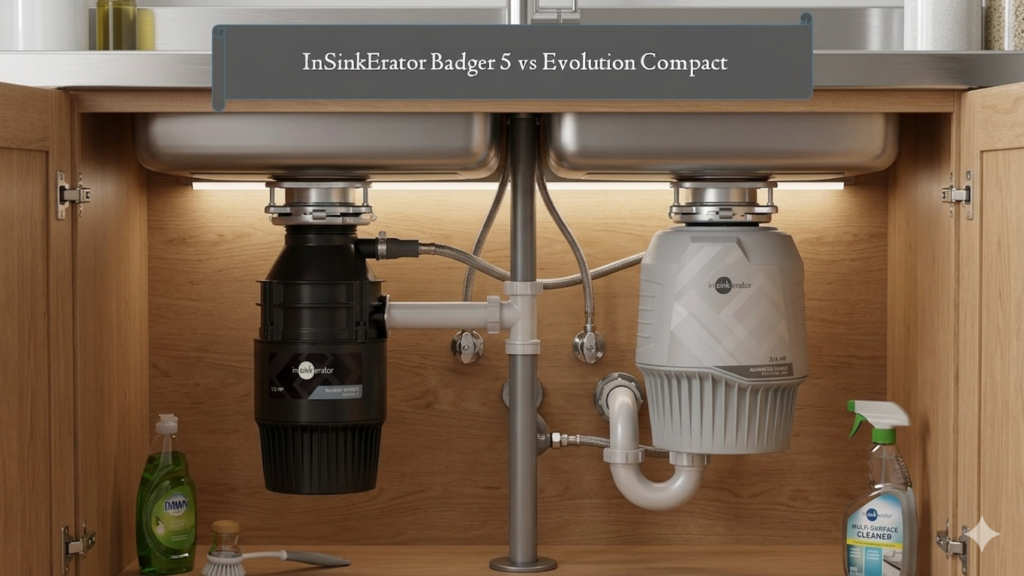 InSinkErator Badger 5 vs Evolution Compact