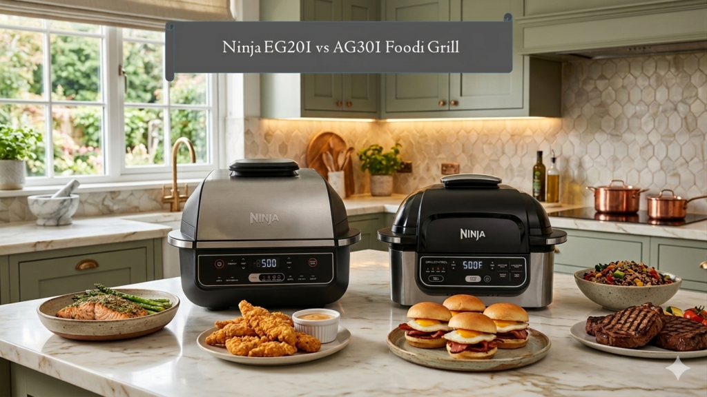 Ninja EG201 vs AG301 Foodi Grill