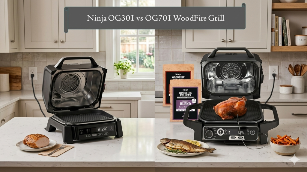 Ninja OG301 vs OG701 WoodFire Grill