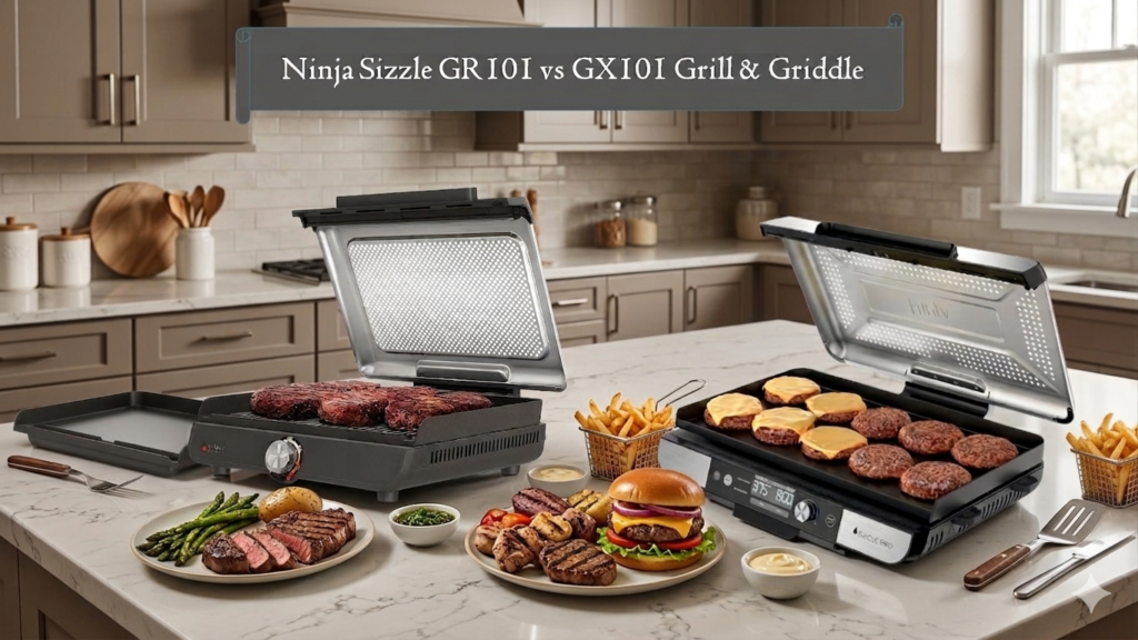 Ninja Sizzle GR101 vs GX101 Grill & Griddle